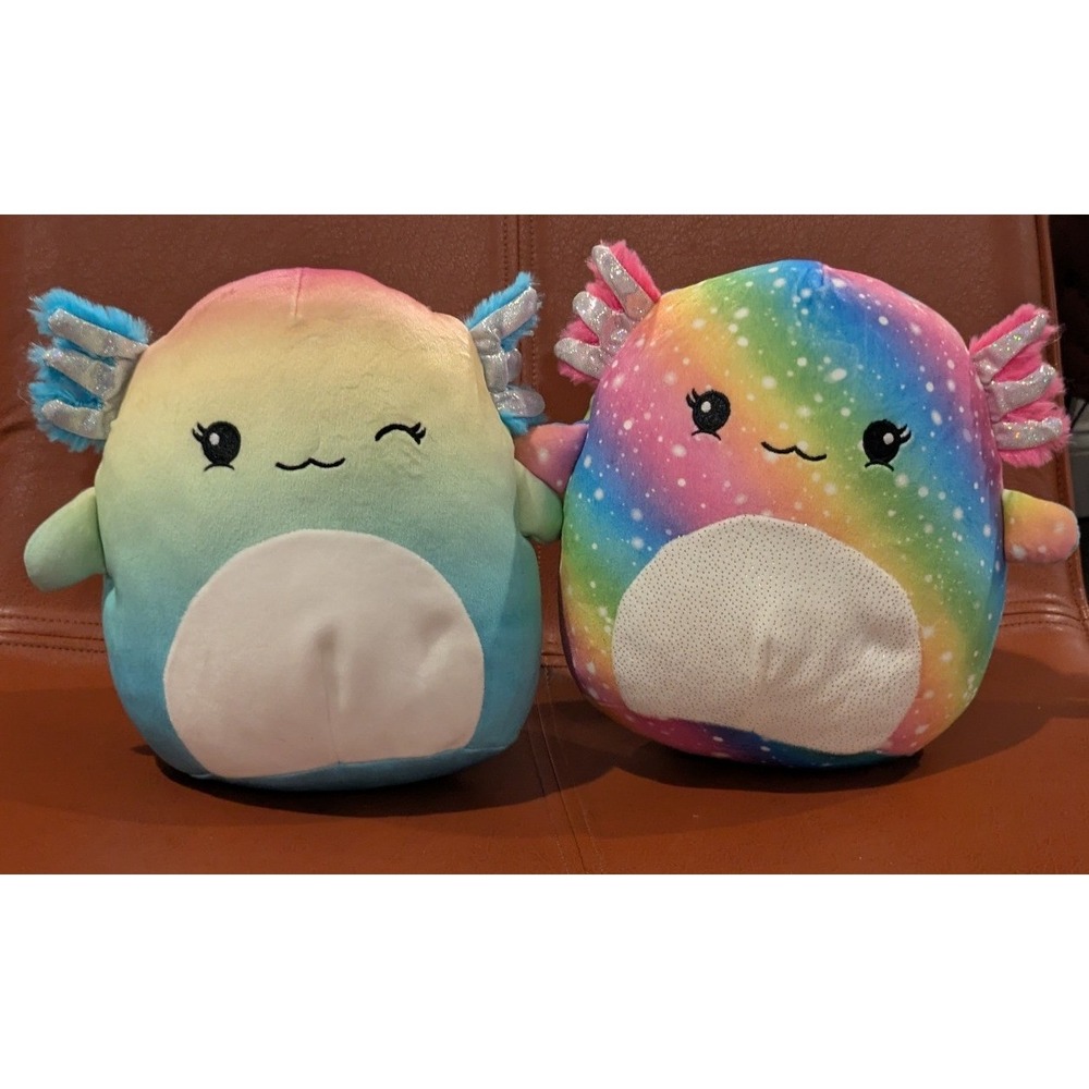 Squishmallows Mystery Squad Axolotl 8" Lot - Scented Aika & Caslina Set